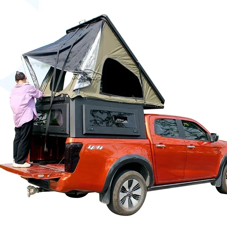 4x4 Pick Up Aluminum hard top Roof Tent Canopy Camper  for Toyota Hilux Ford Ranger F150