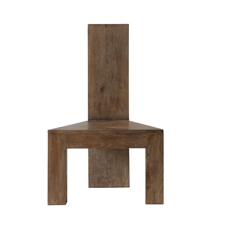 Solid wood chair for drinking tea Master position ash wood triangular stool
