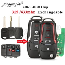 jingyuqin CWTWB1U331 Modified Remote Car Flip Key for Ford F150 Explorer Focus Edge Escape Ranger Mustang Flex Mercury Lincoln