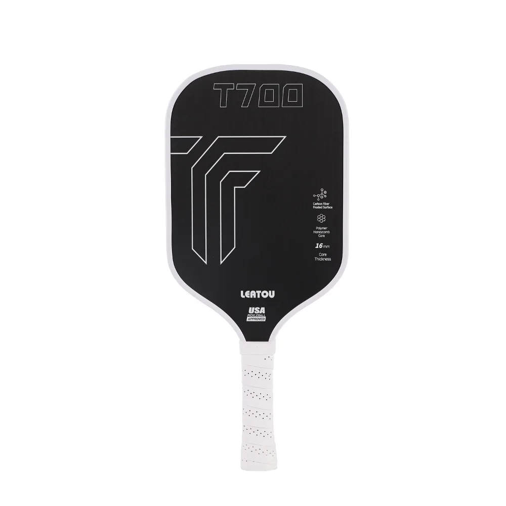 

16mm Thickness T700 Pickleball Paddle Anti-slip Matte Surface Peak Carbon Fiber Rackets Lightweight Shock-absorbing