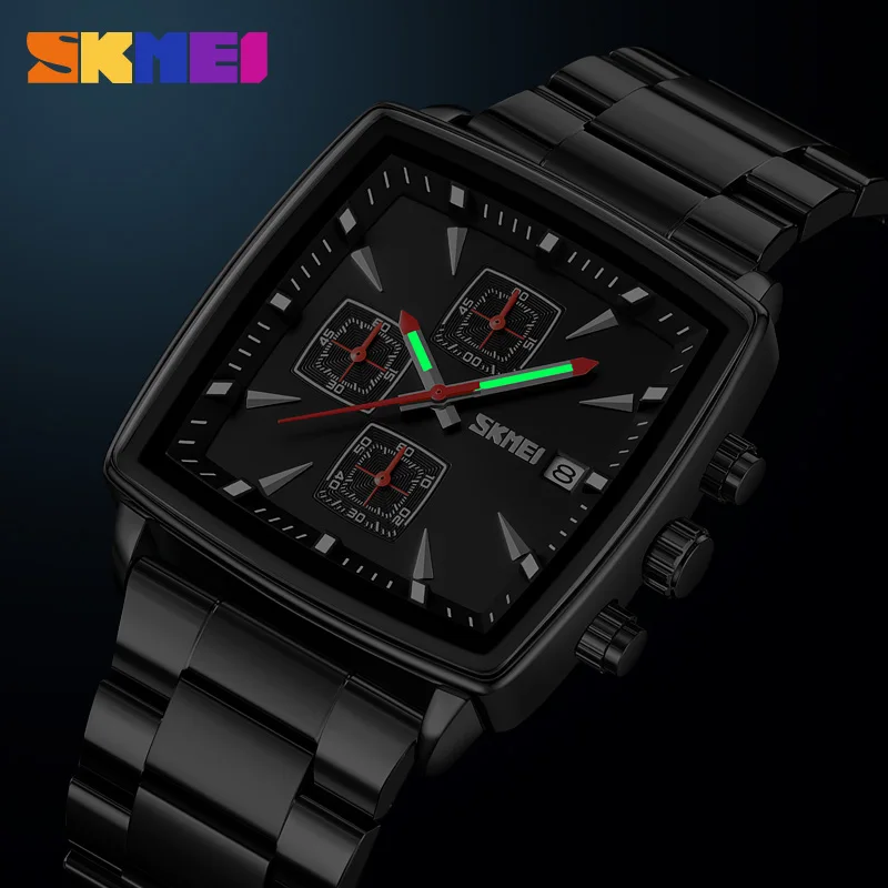 SKMEI Top Brand Luxury  Full Steel Watches Mens Casual Time Date Quartz Wristwatch Sport Watches Clock Male reloj hombre 9331