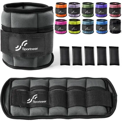 Adjustable Ankle Weights 1 Pair 2 4 6 8 10 Lbs Leg Weight Straps for Women Men, Weighted Ankle Weights Set for Gym,Fitness, Work