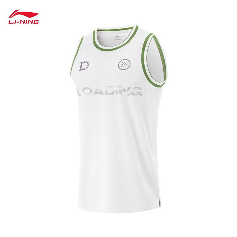 LI-NING Men's Wade Series AT DRY ULTRA Moisture wicking competition top Sleeveless T-shirt AAYV009