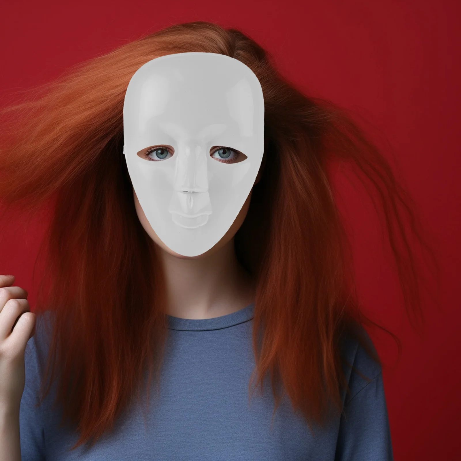 6-częściowa zwykła maska na bal maskowy dla mężczyzn Pełne dyfuzory dziecięce DIY Prom White Pp