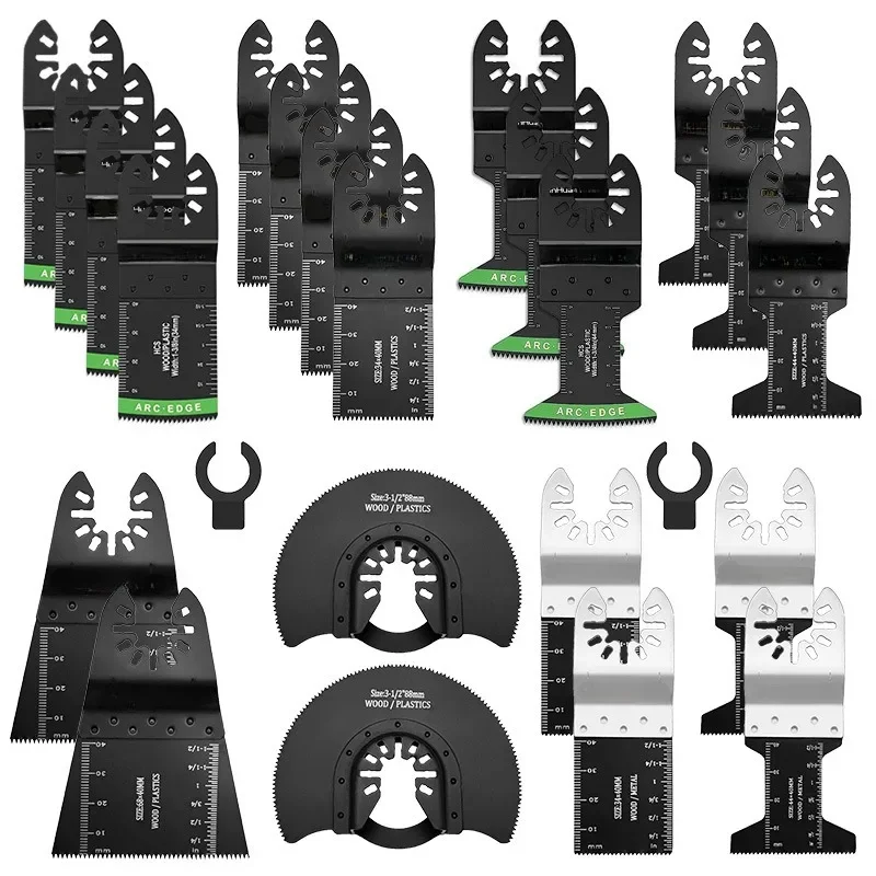 24pcs/set Mixed Universal Treasure Saw Blade Set Universal Treasure Swinging Saw Blade Tool Accessories
