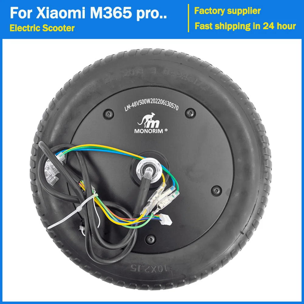 

Monorim 48v 500w Engine Motor for Xiaomi M365 1S Pro Pro2 Mi3 E- Scooter High Torque Motor Explosion-Proof Tire Fixed Wheel