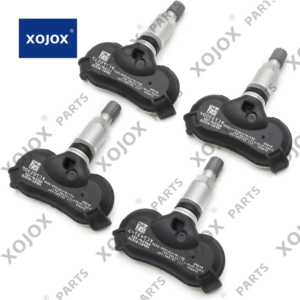 

XOJOX 4 шт. 4260708010 42607-0C070 Датчик системы контроля давления в шинах 315 МГц TPMS Sensos для Toyota 2008-2017 Sequoia, 2007-