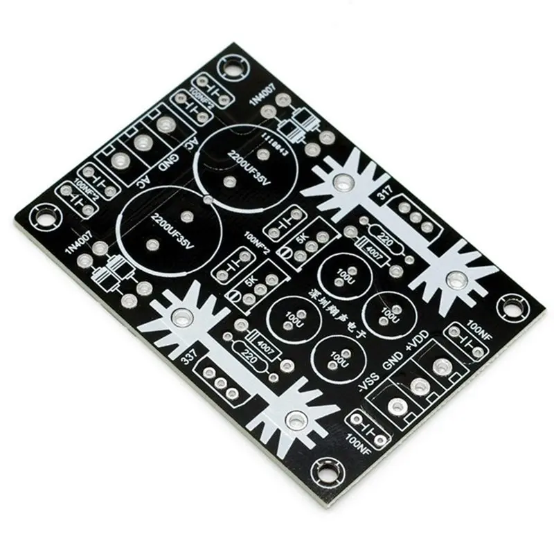 B27B Adjustable AC To DC Power Supply Board LM317 LM337 Voltage Regulators 5V 12V 15V 19V 24V Negative Positive For Amplifier