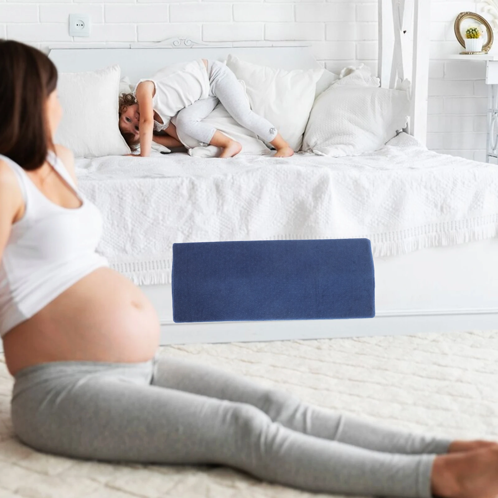 

Pregnant Women Waist Pillow Lumbar Support Cushion Bed Sleep Memory Cotton Wedge Shaped Belly Back Pain Relief
