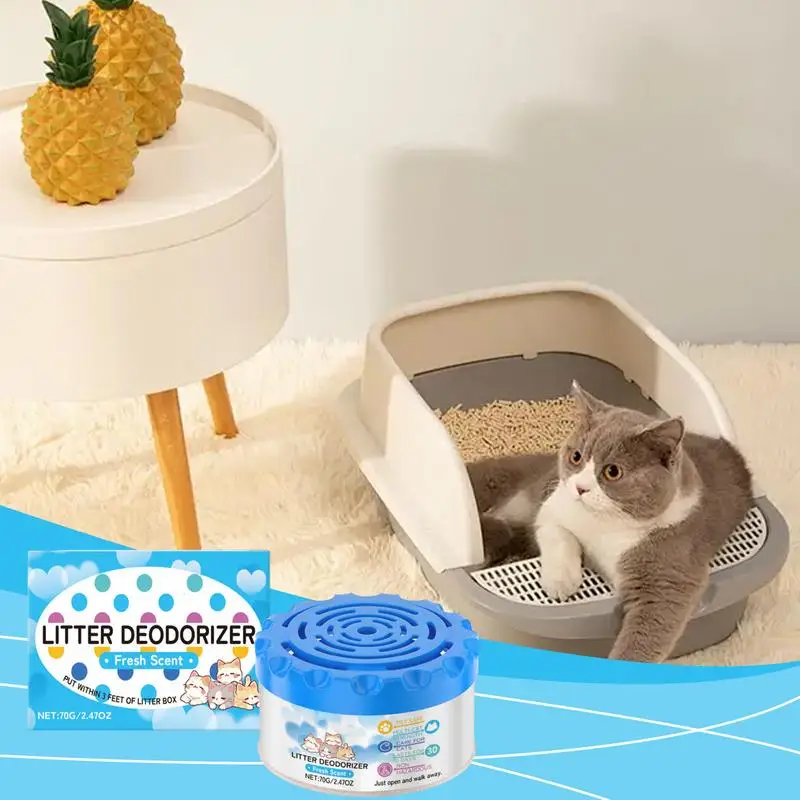 Cat Deodorizer For Litter Box Litterbox Deodorizer Cat Deodorizer Cat Litter Scent Deodorizer Smell Eliminator Odor Absorber Gel