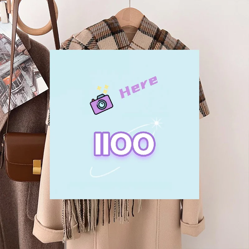 【IIOO】Scarf Women's Winter Imitation Cashmere Plaid Fashionable And Versatile Warm Student Ins Tassel Shawl