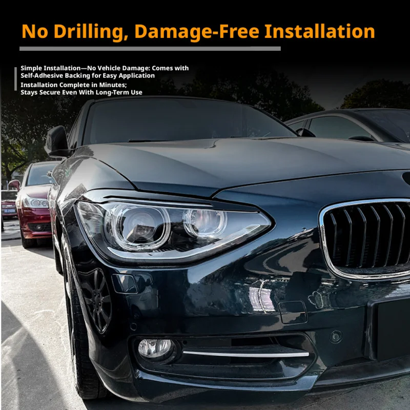 Suitable for Bmw 1 BMW F20 F21 2011-2014 High-end front headlight modification accessories with eyebrow lights Self-Adhesive