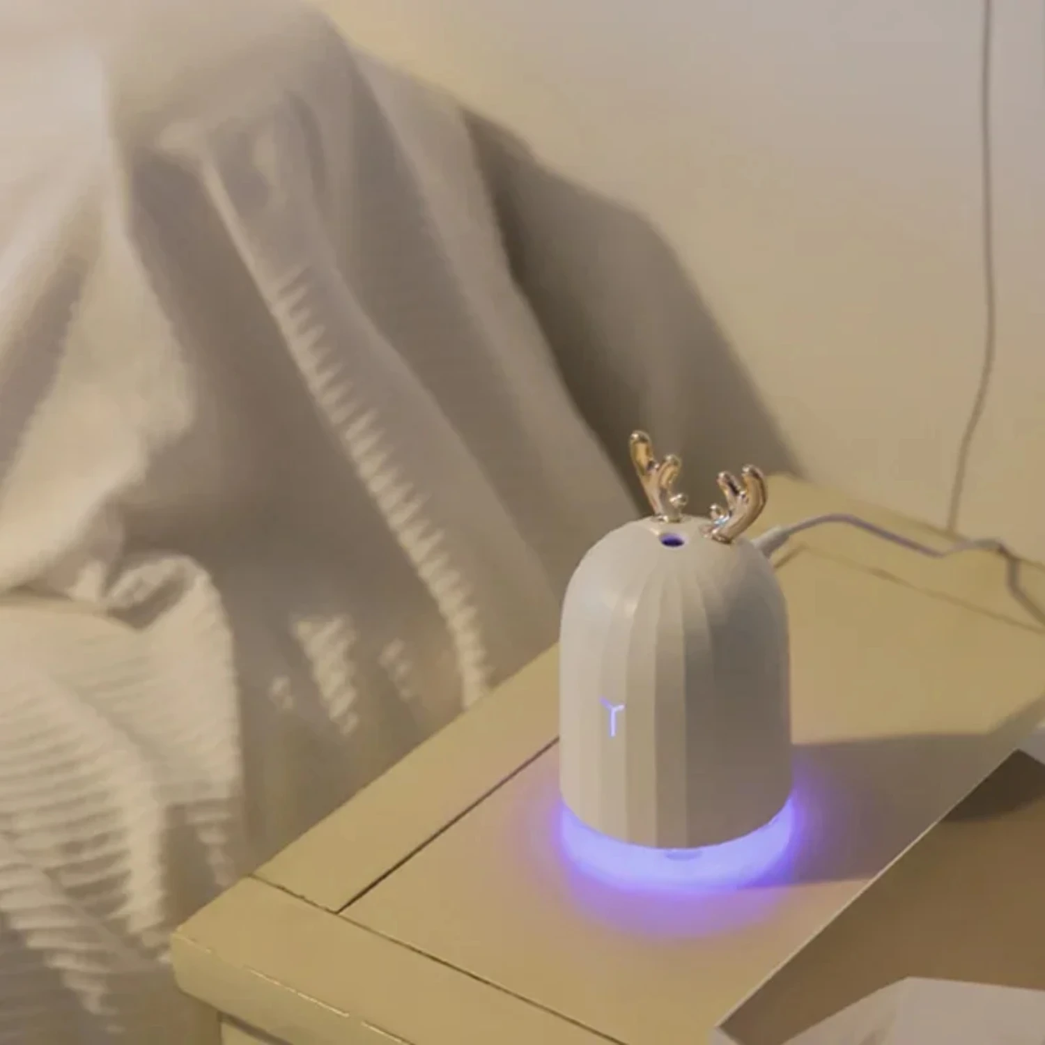 220ML Air Humidifier Aromatherapy Essential Oil Diffuser Ultrasonic Humidifier   Car USB  Maker with  Night Lamp
