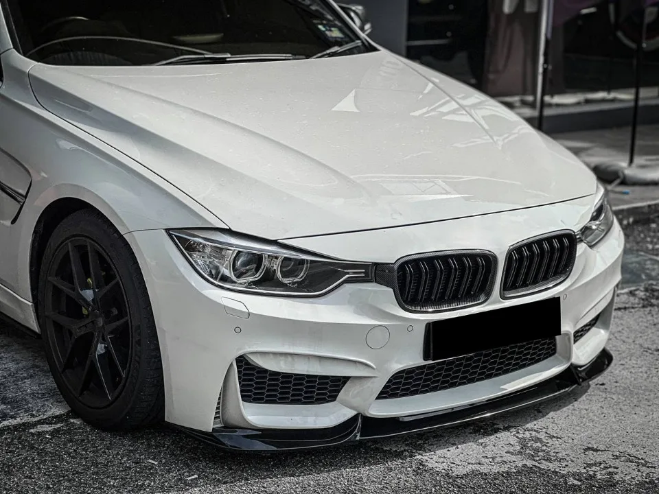 Xvip glänzender Double Line Style Front stoßstangen grill für BMW 3er F30 F31 F35 2013-19 320i 325i 328i Silber Diamant grill – Detail 28