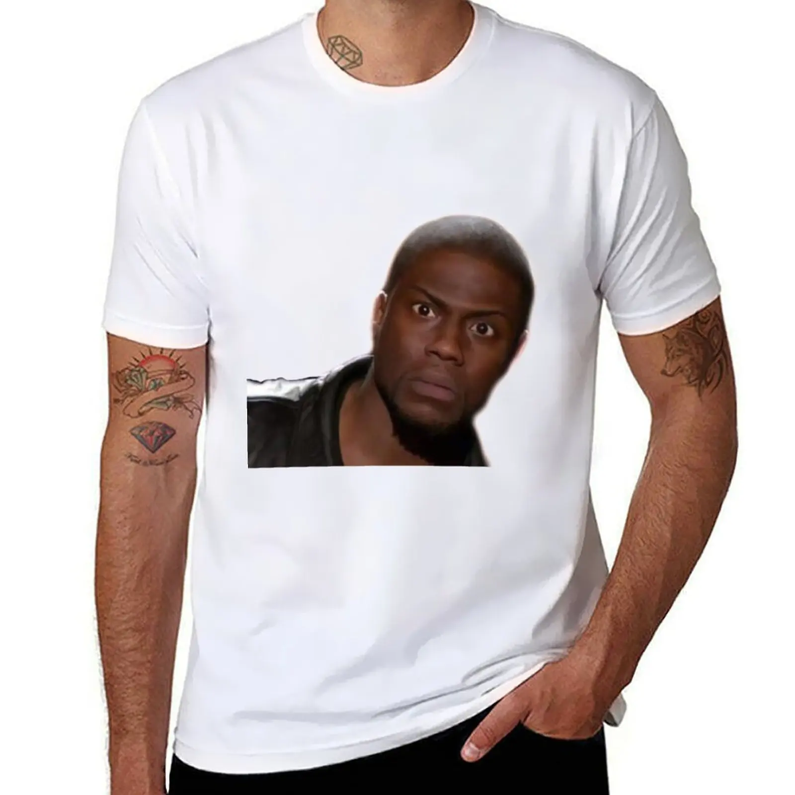 iconic kevin hart Class T-Shirt Casual Breathable Short Sleeve Top