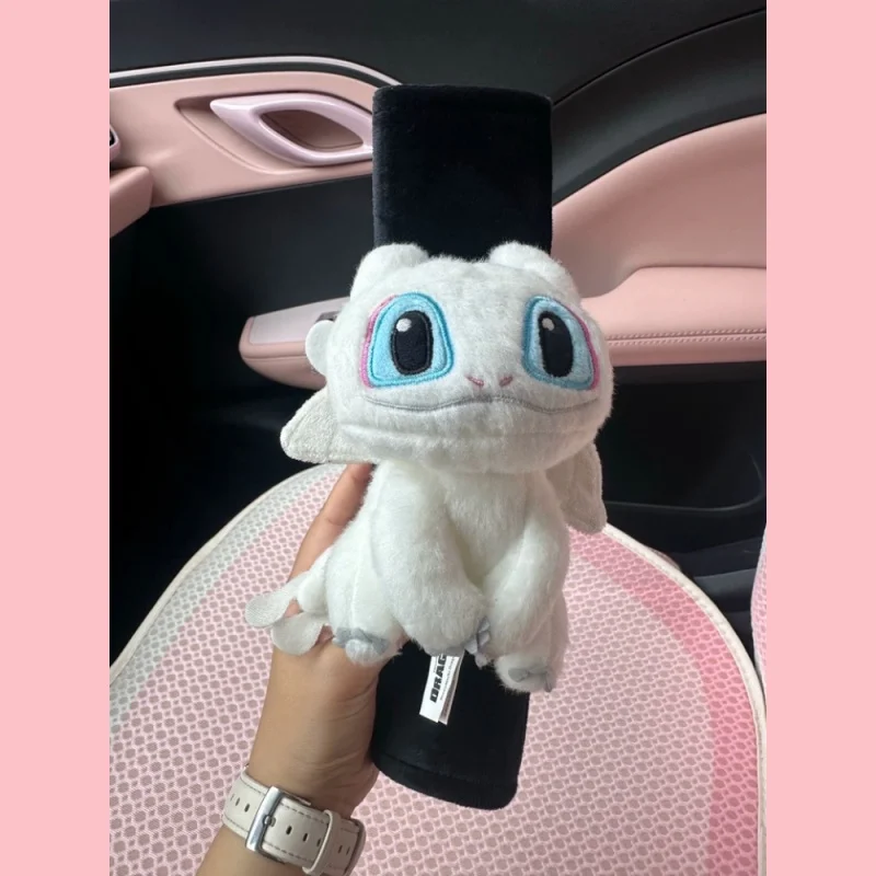 Toothless & Light Fury Plush Car Seatbelt Shoulder Pads Cover, Auto Interior Accessories & Gift