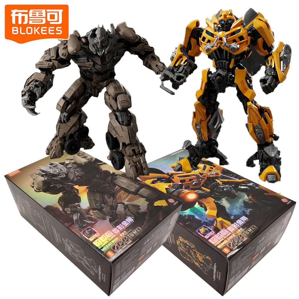 BLOKEES Echte Transformers Classic Class Action Figures Megatron Bumblebee Automodel Gedetailleerde Robot Speelgoed Cadeaus voor geliefden