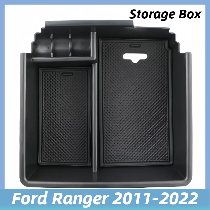 

For Ford Ranger 2011-2021 Car Center Console Armrest Storage Box Tray Case Holder Container Organizer Accessories