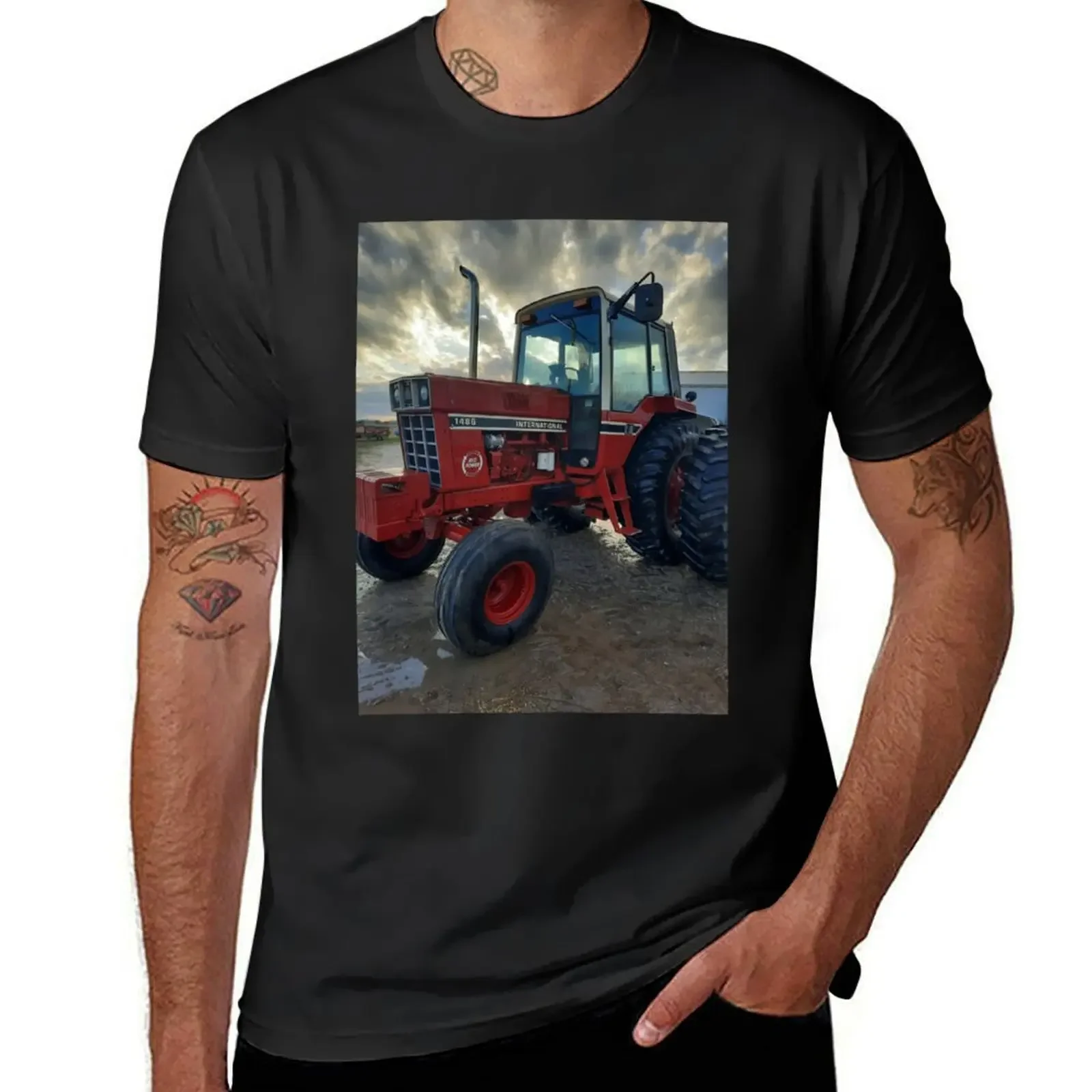 International Harvester 1486 T-Shirt vintage t shirts vintage anime shirt men workout shirt