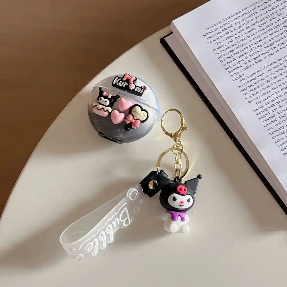 Cute Cartoon Anime Role Kuromi Pochacco Earphone Case for Oppo Enco Air 2i Headphone Charging Box Transparent Protective Cover