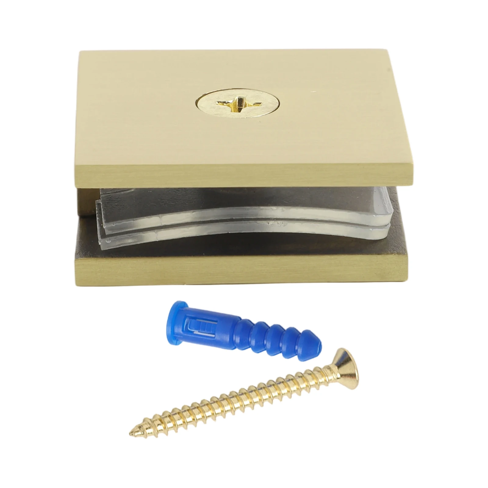 

Хромированный латунный зажим для стекла для душевых кабин, универсальное крепление для стекла, совместимость со стеклом 8-12 мм, простая установка, U-образный зажим