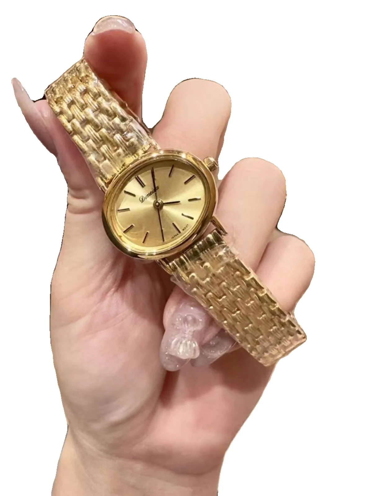 Autumn and Winter New Women's Watch Small and Simple Waterproof Leather Fashion Elegant Quartz Light Luxury.