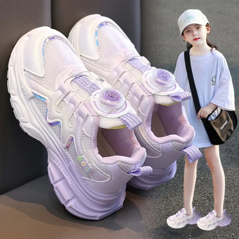 

New Spring 2025 Children's Lightweight, soft and comfortable Sports Shoes Girls' Rubber Sole Comfortable Kids' Casual Shoes