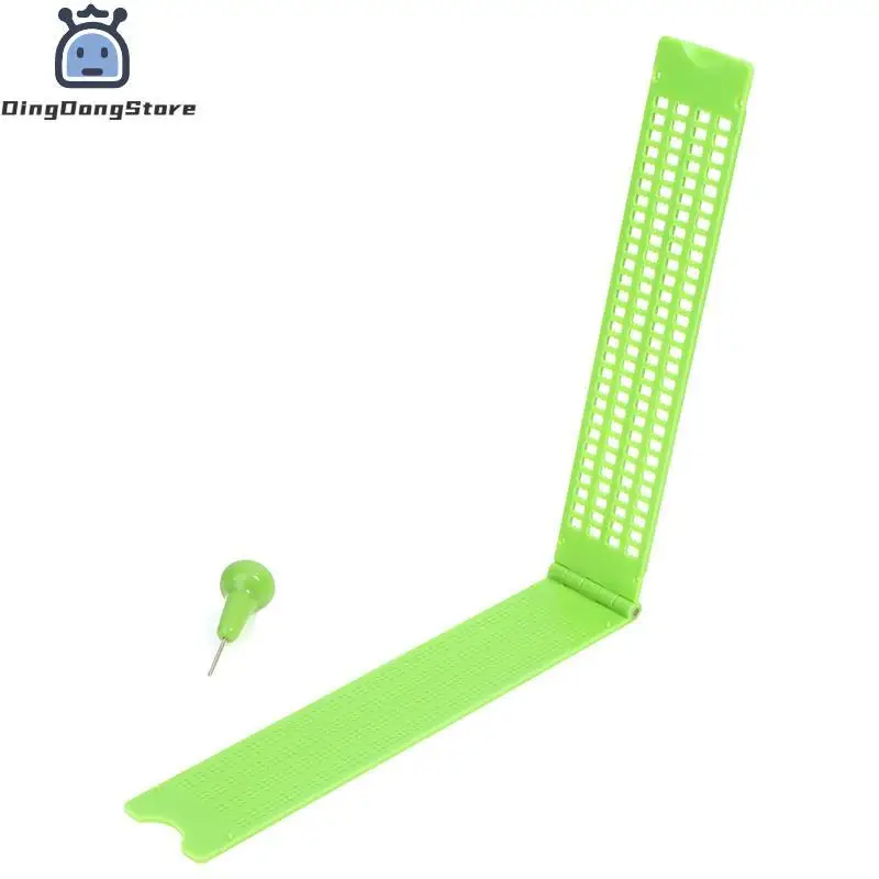 1Pc Plastic Braille Writing Slate Portable Practical Vision Care With Stylus Plastic School Learning Green Tool Accessory