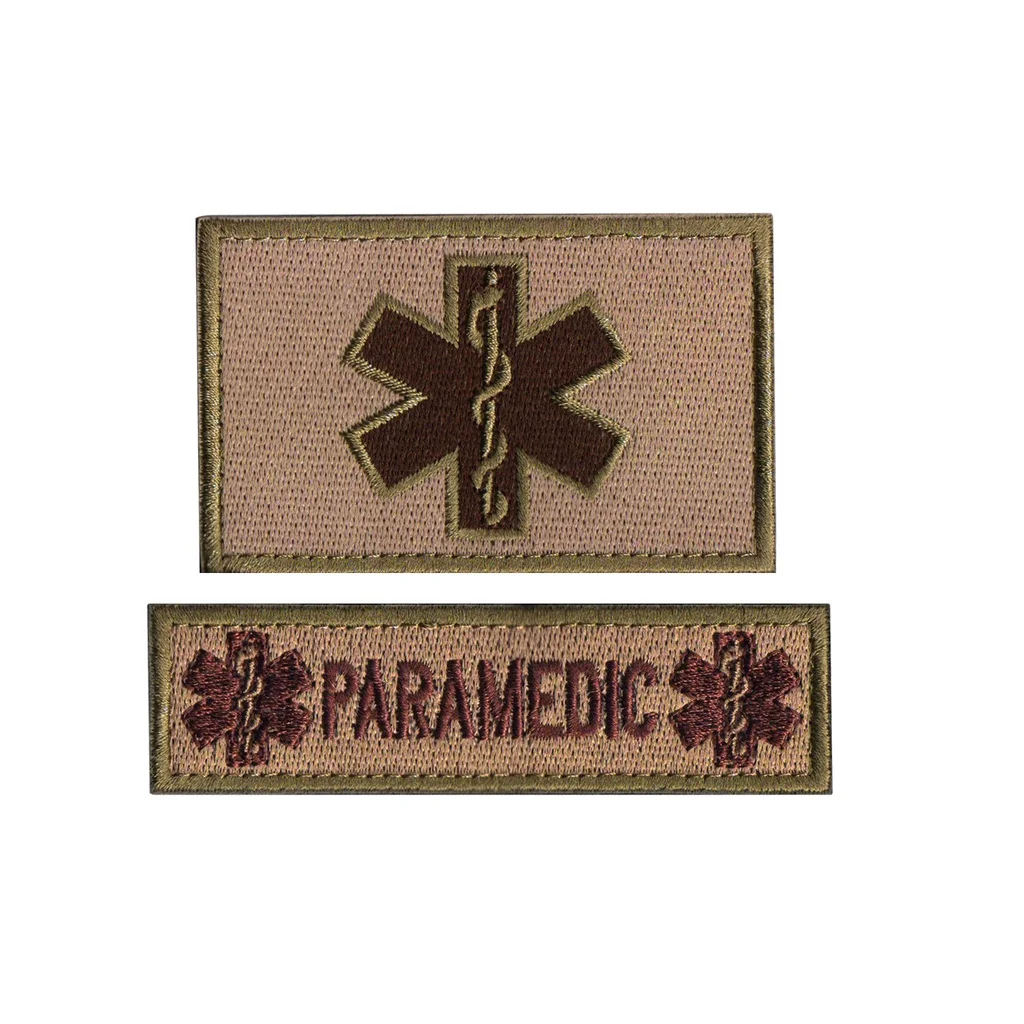 Haftowana opaska na ramię 3D Life Star Rescue Cloth MEDIC Patch PVC Backpack Jacket Hook Loop Patches for Clothing