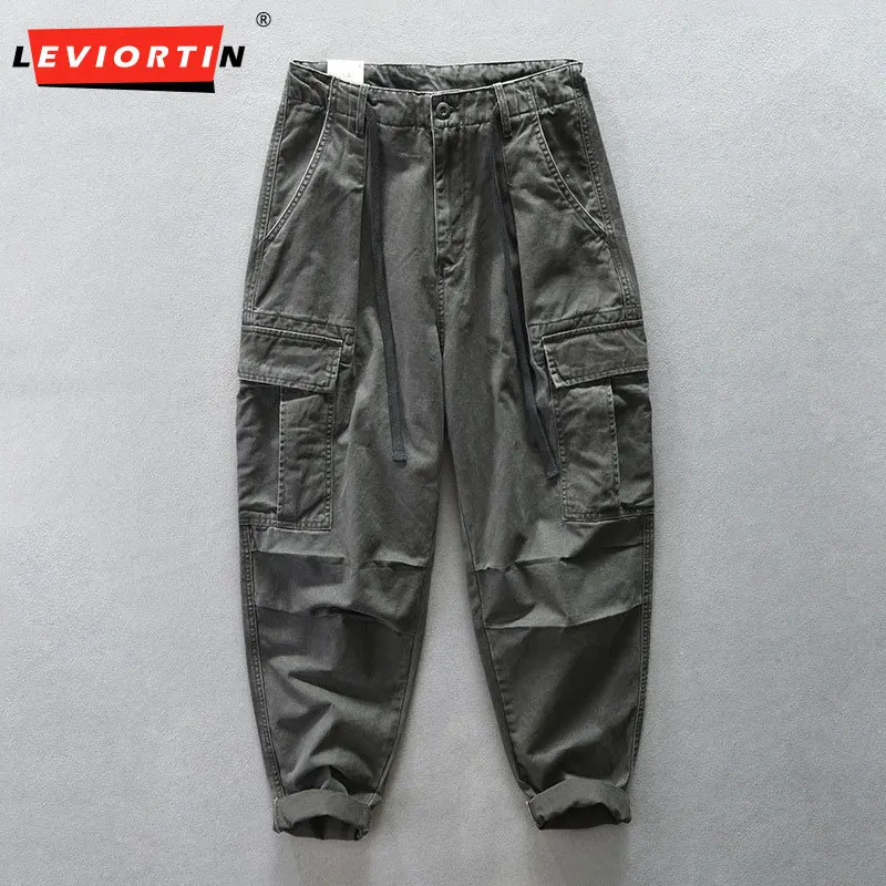 

New Men Tactical Overalls Trousers Streetwear Amikaji Straight Stretch Baggy Outdoor Slacks Multi Pocket Cargo Joggers Pants Man