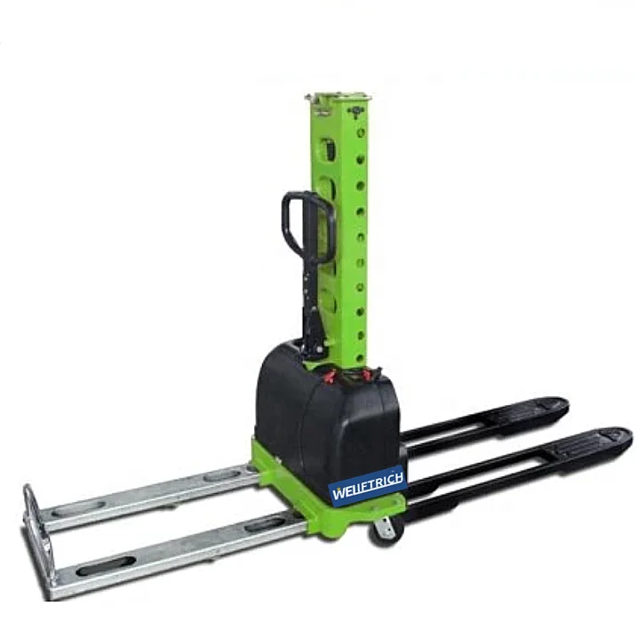 

500kg 700kg 1000kg self lifting stacker Semi Electric Portable Self Loading Stacker Pallet Lifter /lifting pallet stacker