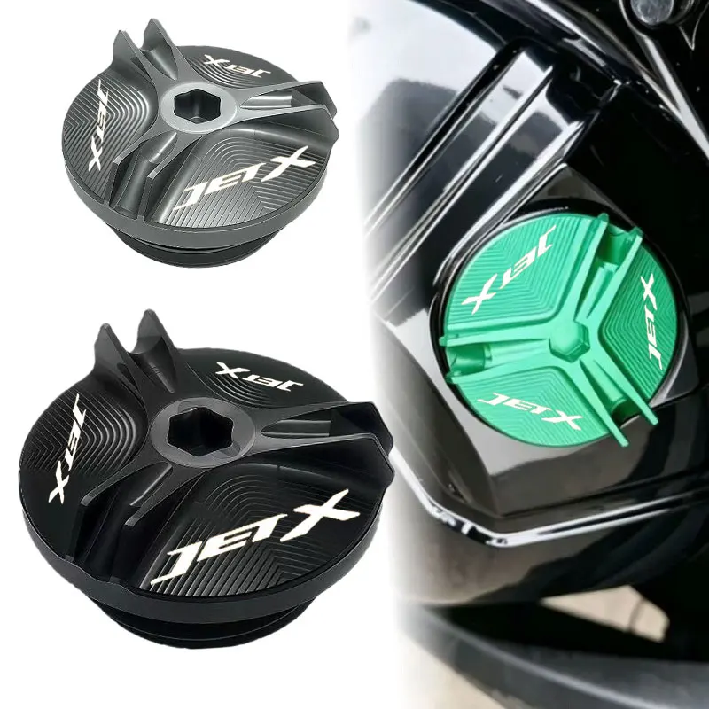 Moto Engine Oil Cap Bolts Fuel Filler Cap Protection Accessories Motorcycle For SYM JET X 150 125 JETX150 JETX125 2023-2026