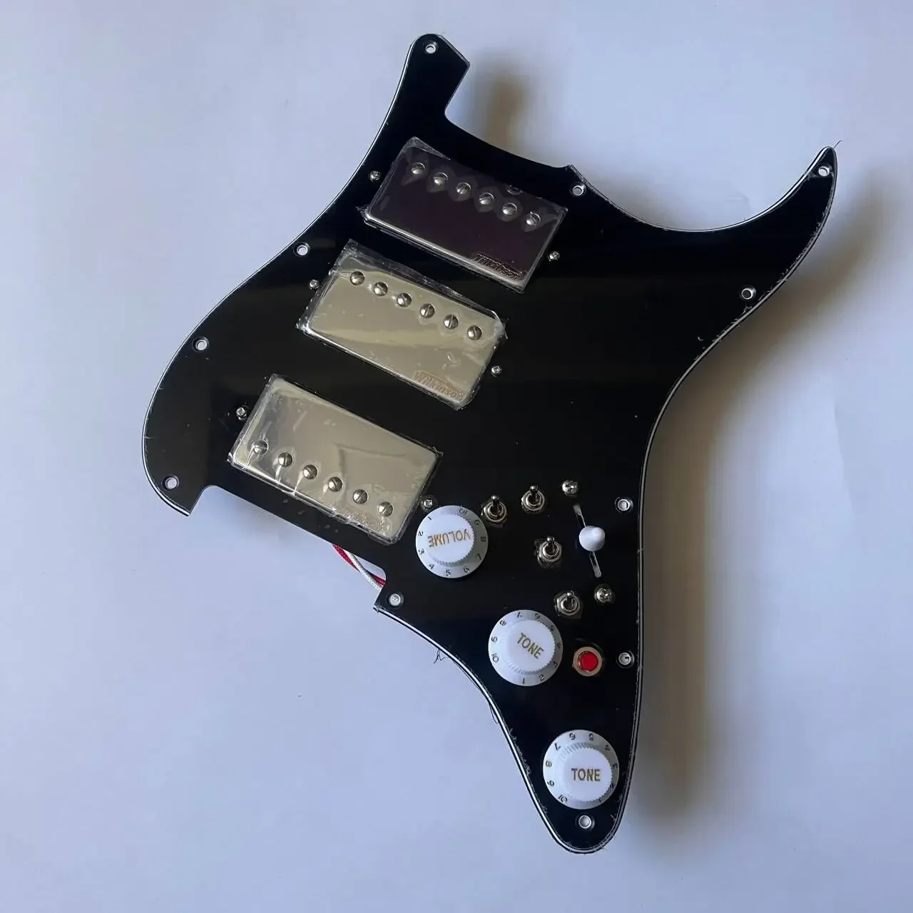 Upgrade Prewired HHH Guitar Pickguard Coil Split Switch 3 PCS Humbucker Alnico V Pickups for ST Electric Guitar