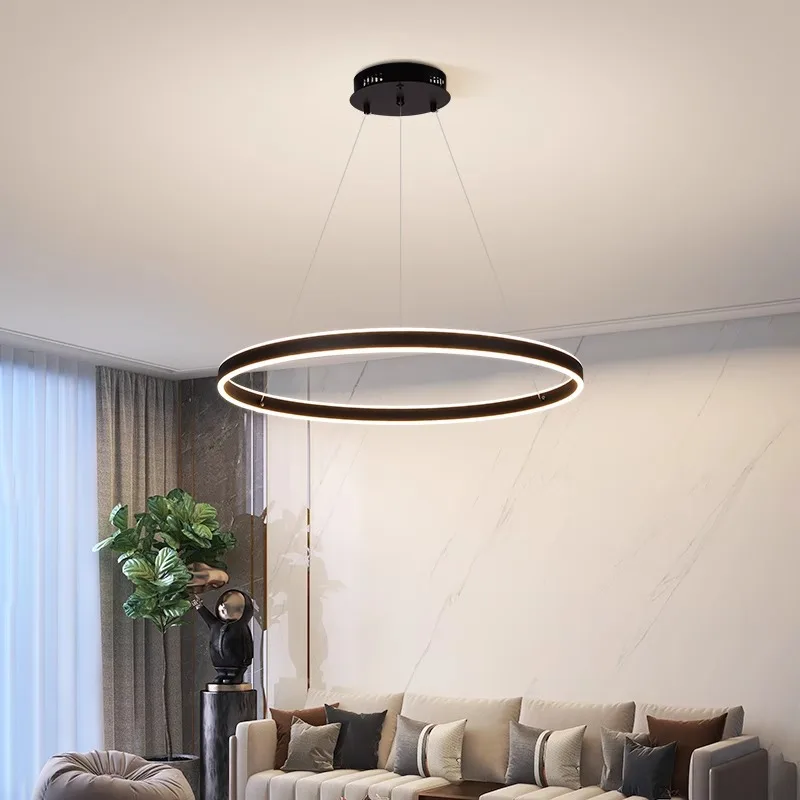 Modern LED Pendant Light Restaurant Ceiling Chandelier Nordic Lustre Simple Kitchen Bedroom Living Room Decorate Hanging Lamps