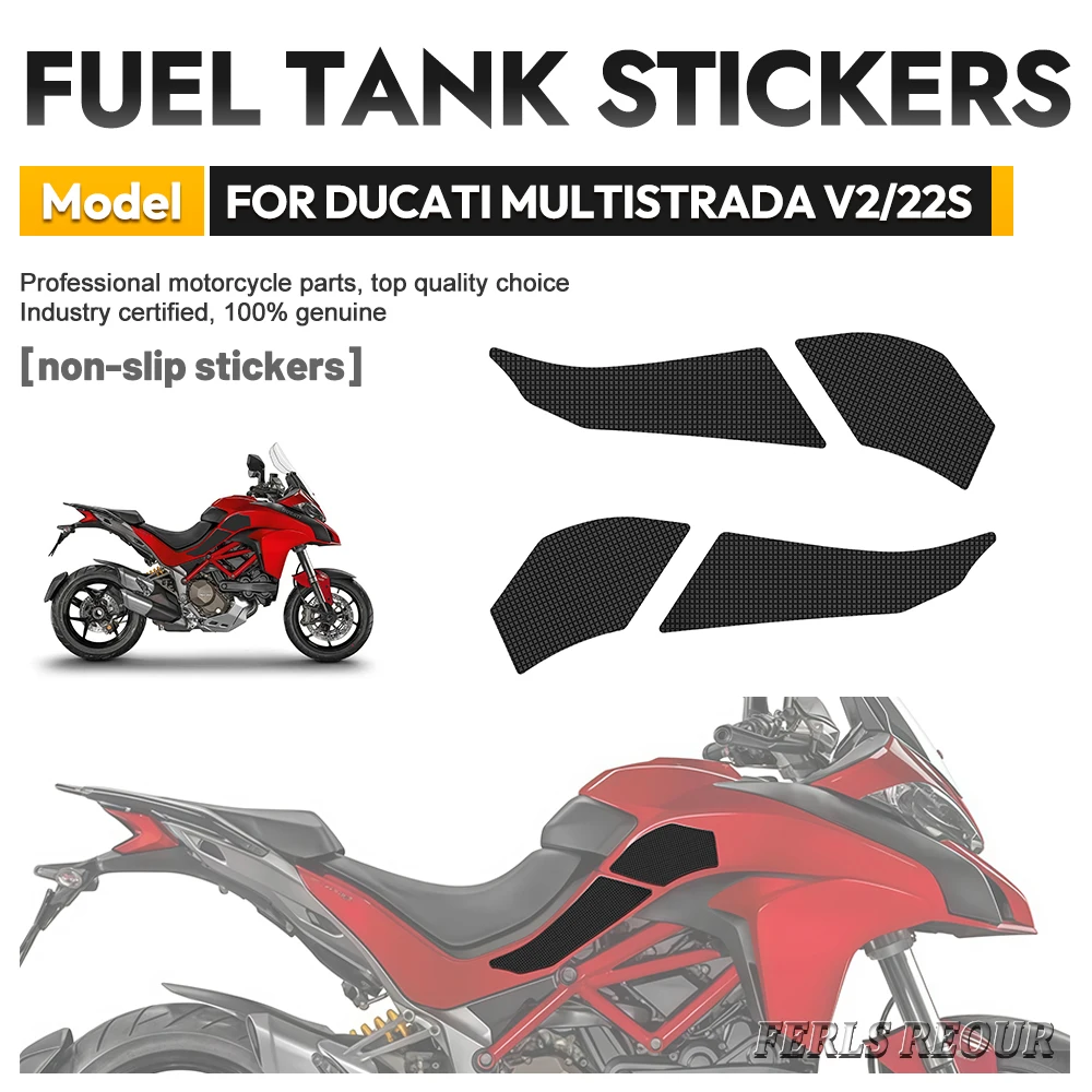 For Cross Country Off Road All Terrain Moto Tank Grips For Ducati Multistrada 1200 2015-2018 Rally Rubber Anti Weather Wear