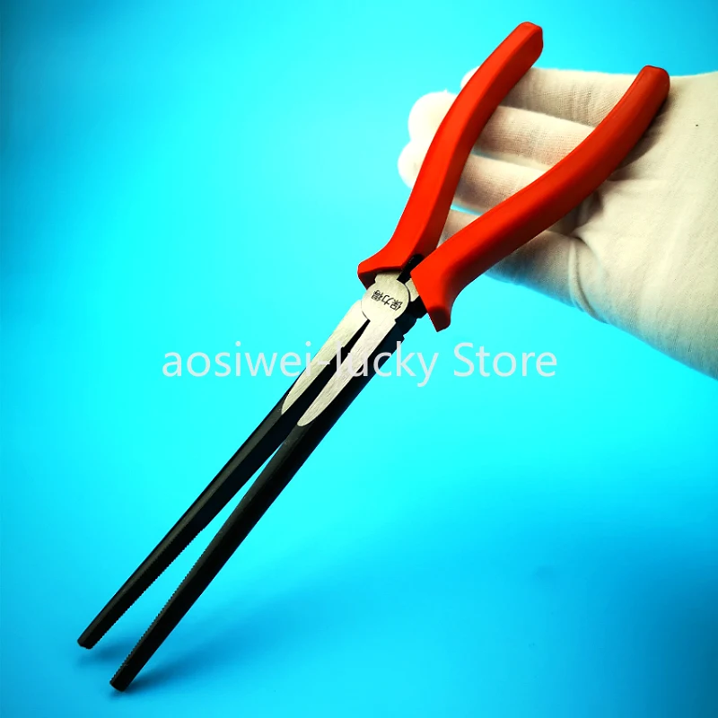 

10-дюймовые длинные плоскогубцы с острыми горлышками для изготовления металла, инструмент для гибки 3D-канальных букв, 14 см, на складе