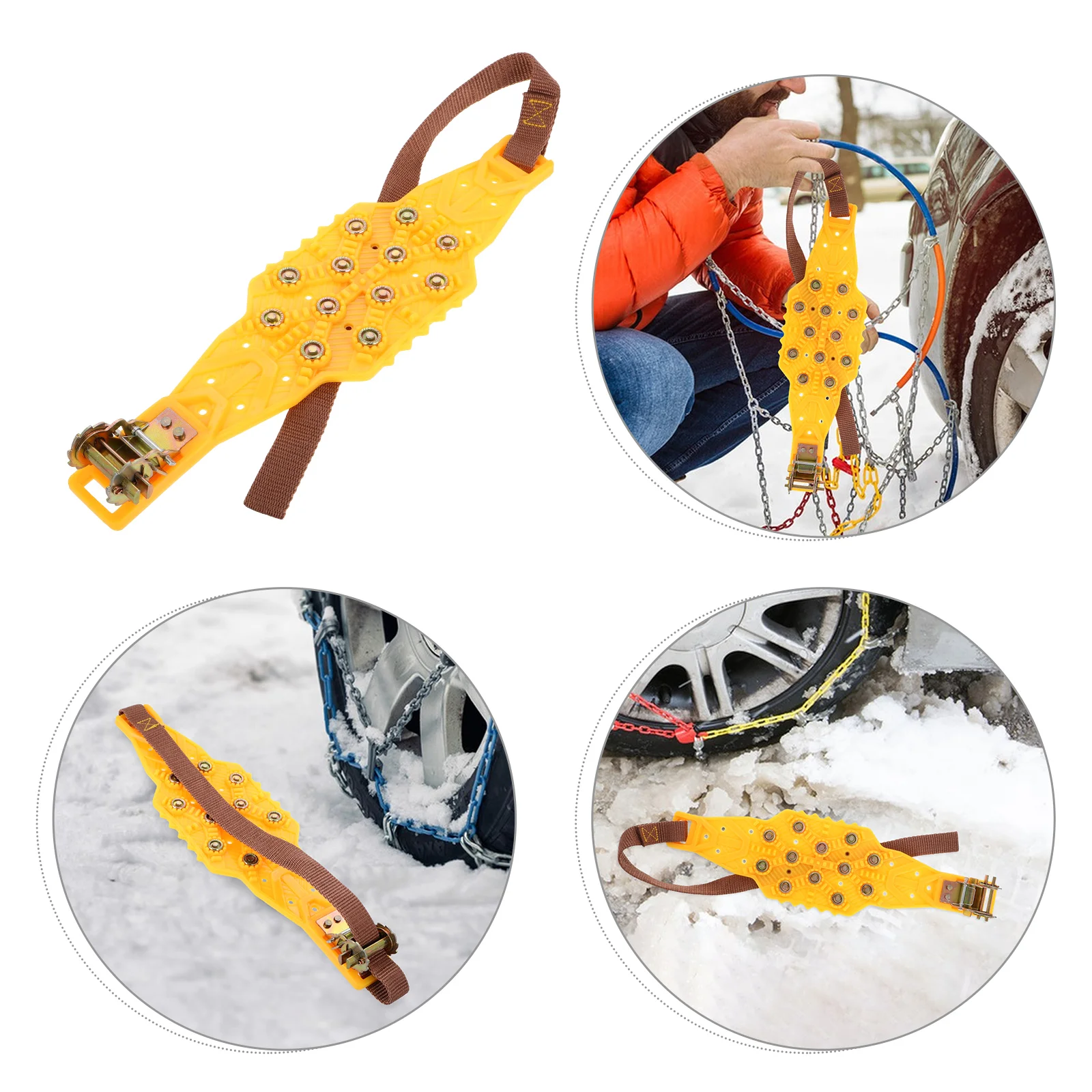 Automobile Anti-skid Tracks Rope Tire Chain Car Chains for Snow and Ice Escape Board Pp Straps Tires Tpu Emergency