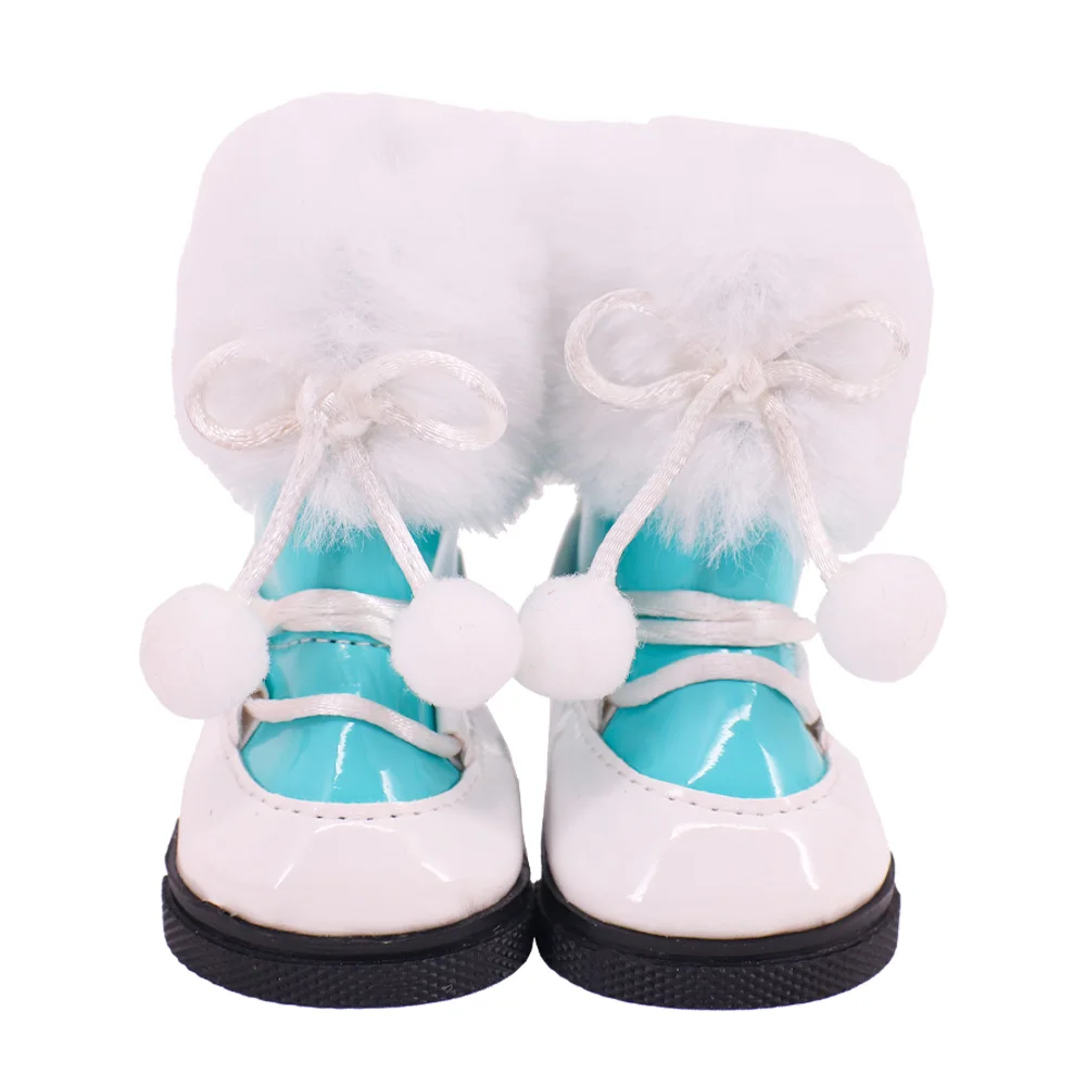 7cm Doll Shoes Doll Boots Plush Snow Panda For 18 Inch American&43Cm Baby Reborn Doll Accessories Our Generation Girl`s Toy Gift