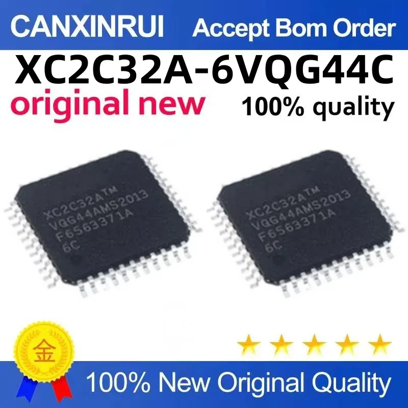 New original XC2C32A-6VQG44C XC2C32A-6VQG44I QFP-44 programmable logic IC