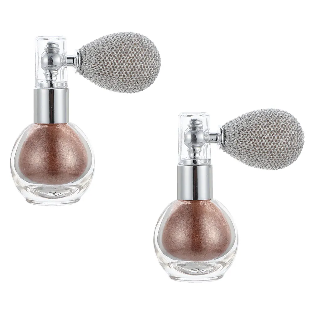 

2 Pcs Glitter Spray Body Powder Sprayer Hair Highlighter Bottle Shimmer