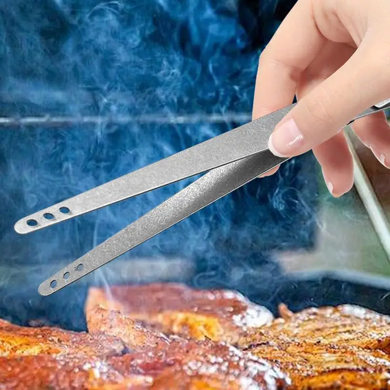 Grilltang Voor Buitengrill Lange Metalen Kooktang Lang Koken Tang Grillen Accessoire Keuken Kookgereedschap Anti-Scald