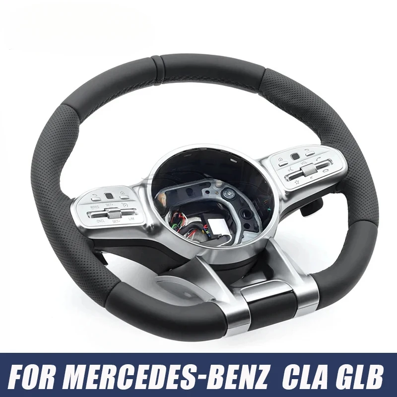 

Car Nappa Leather Steering Wheel for Mercedes-Benz AMG W204 W205 W212 W213 W218 W222 W167 W177 W176 C63 C43 A45 GLC GLA GLC GLS