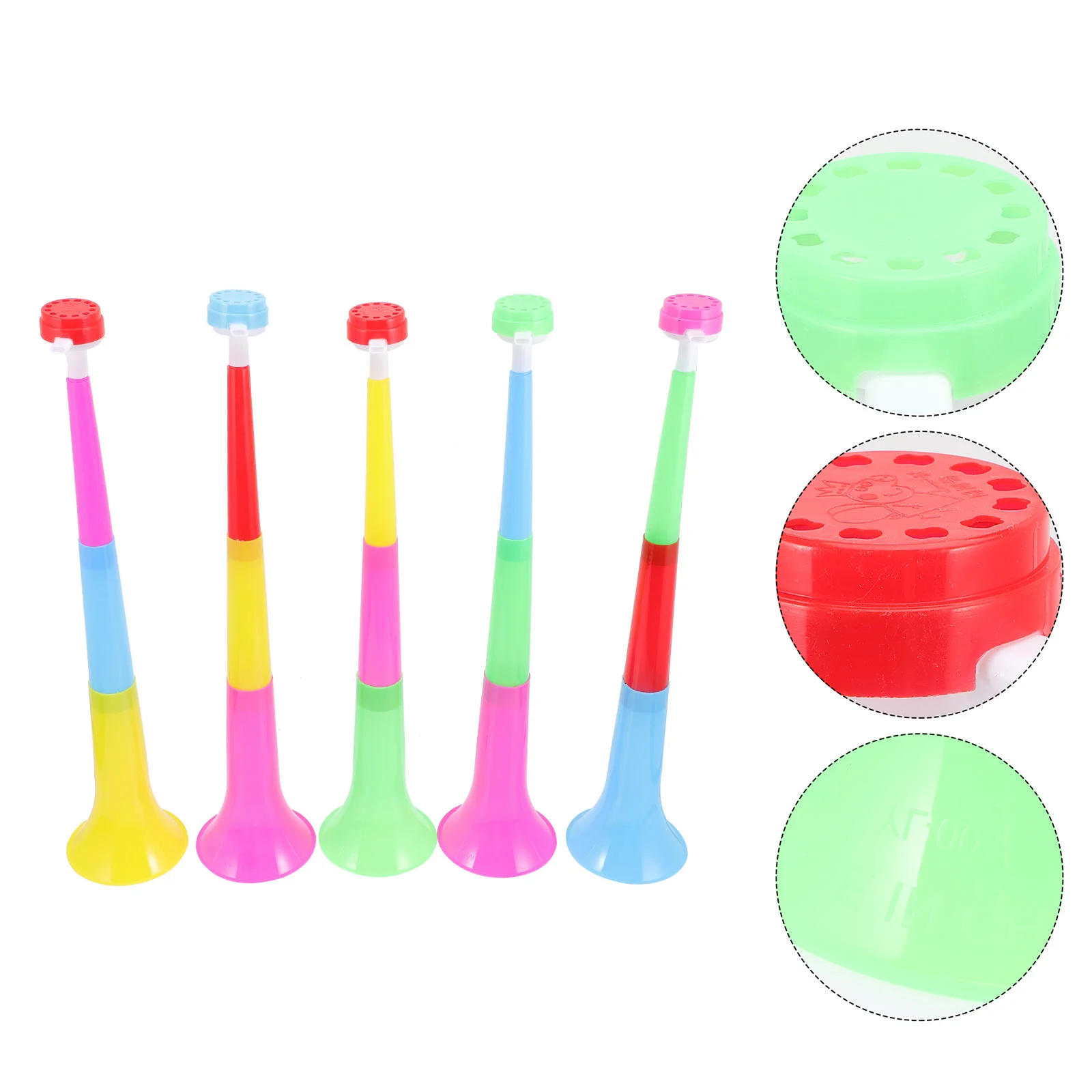 5 Pcs Children's Toys Retractable Horn Generator Trumpet Party Decorations Toddler