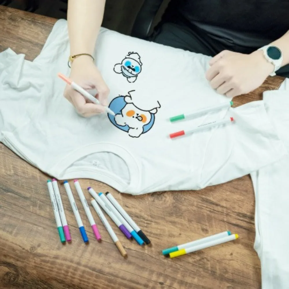

Waterproof Permanent Fabric Markers Drawing Colorfast Fabric Textile Marker Pen Indelible Painting Permanent Color Pen Stone