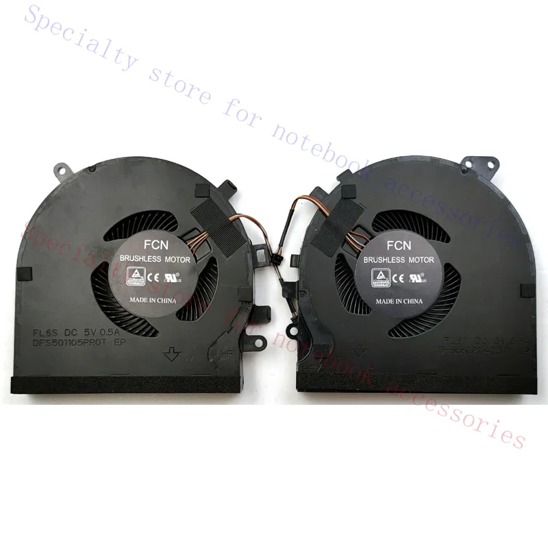 New For Razer RZ09-027 RZ09-0270 RZ09-0300 Spirit Blade 15 RZ09-02705E7 RZ09-02705E75 Laptop CPU & GPU Cooling Fan One Pair