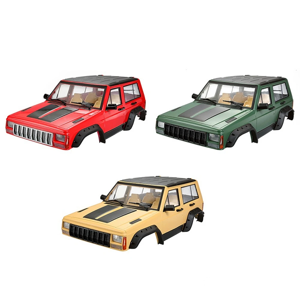 AS96-Painted Hard Plastic 313Mm Wheelbase Cherokee Body Shell For 1/10 RC Crawler Car Axial SCX10 & SCX10 II 90046 90047