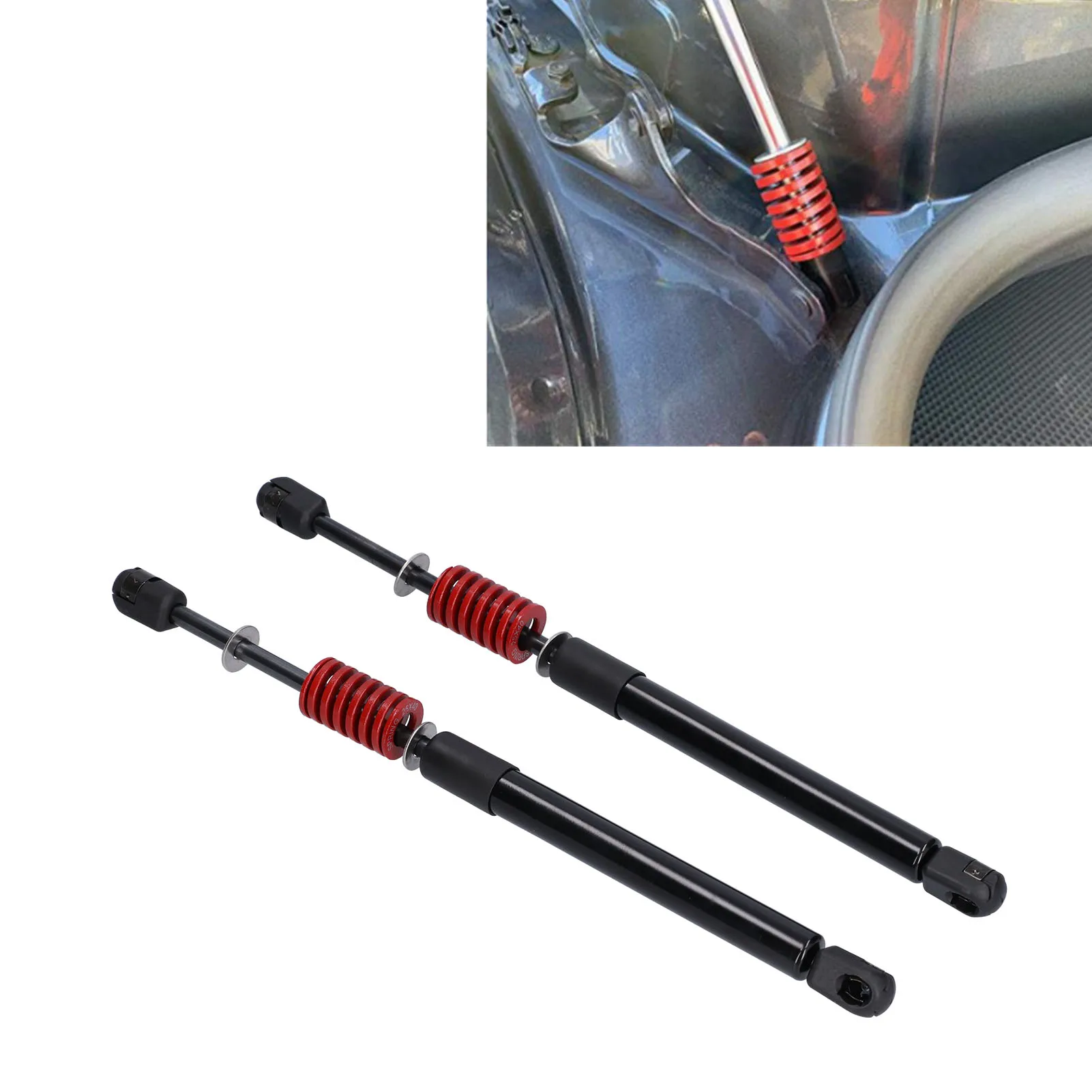 2PCS Hydraulic Hood Lift Support Rod Carbon Steel Alloy Replacement For Tesla Model 3