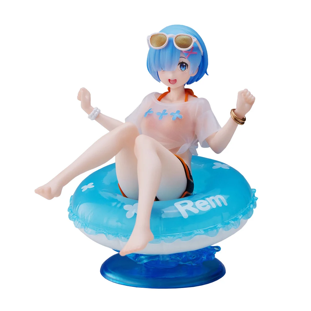 Re:0 anime figura rem figura rem maiô figuras de ação boneca pvc modelo brinquedos adulto ornamento coleção estátua menino menina presentes10cm