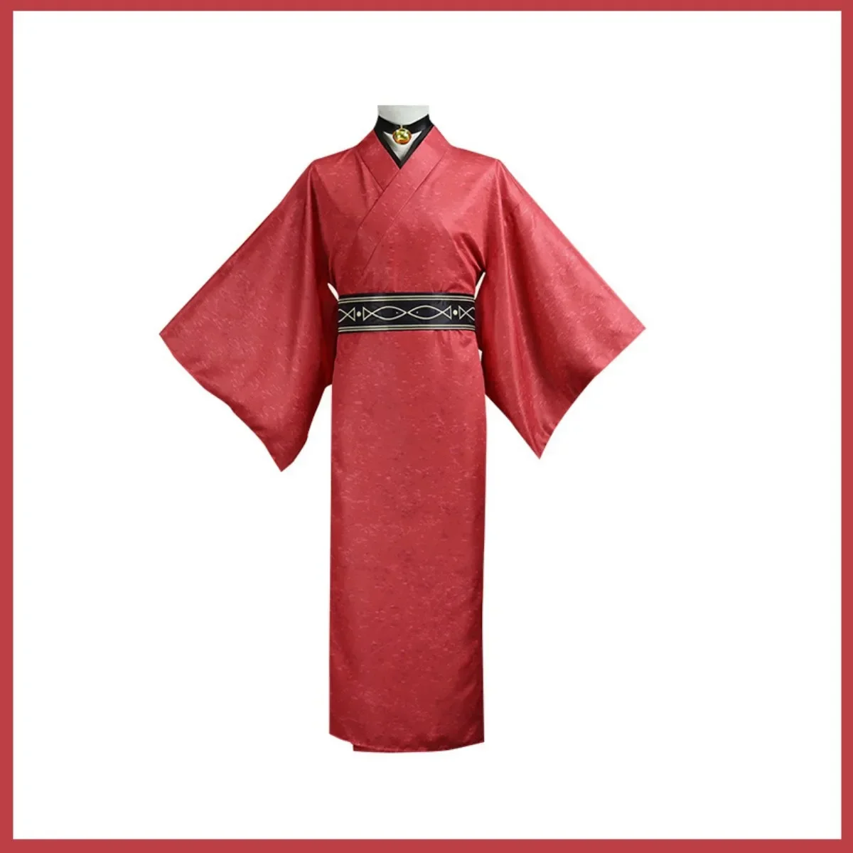 Anime Haikyuu!! Kozume Kenma Cosplay Costume Wig Japanese Red Kimono Long Bathrobe Haori Adult Man Halloween Carnival Suit