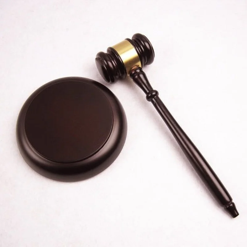 

Handmade Wooden Auction Hammer for Lawyer Judge Handcrafted Gavel Court Hammer for Auction Sale Decor Black